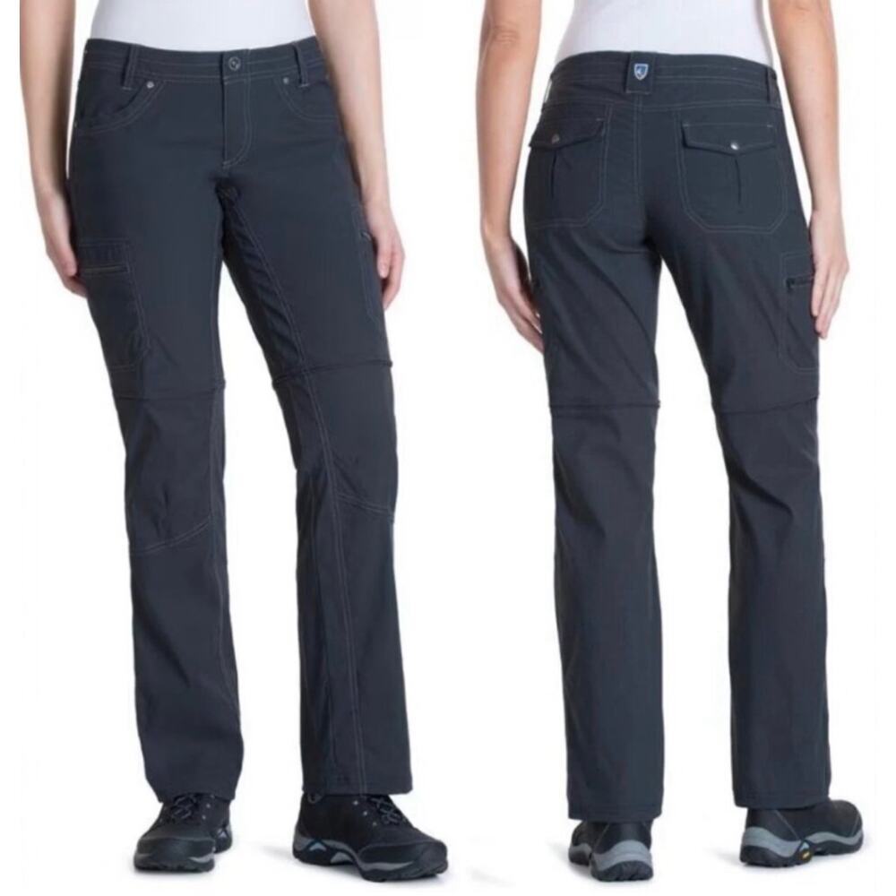 Kuhl Women's 14 Outdoor Hiking Pants Kliffside Convertible 36x34 in Koal
